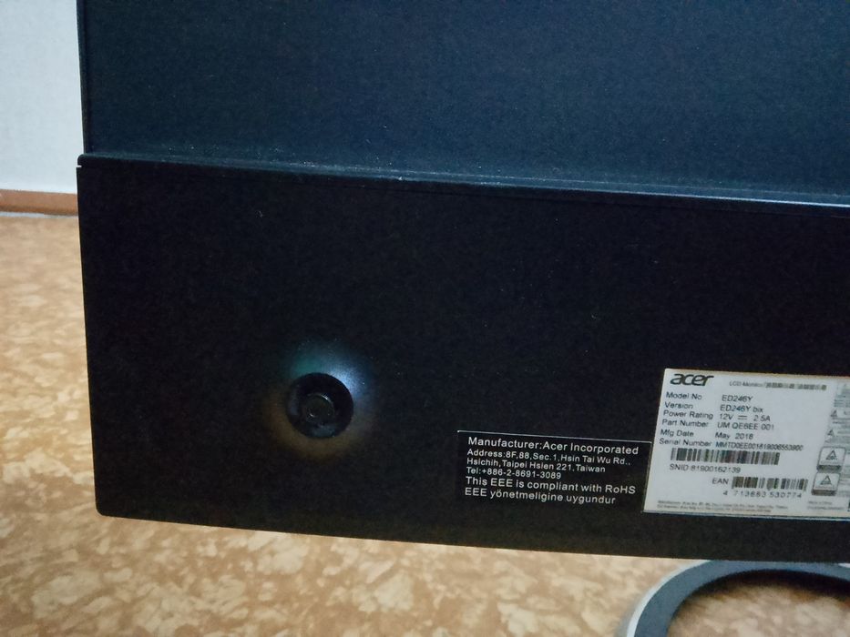 Монитор Acer ED246Y
60 Гц, HDMI + VGA