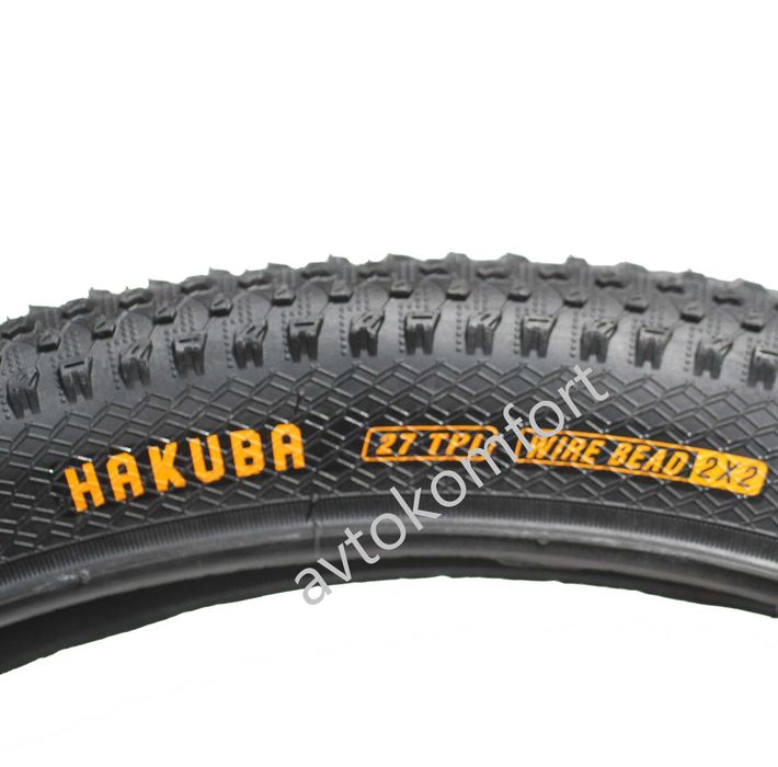 Външна гума за велосипед HAKUBA 26х2.10 (52-559) - за планинско колело MTB, черна  С Код ГУ 7874