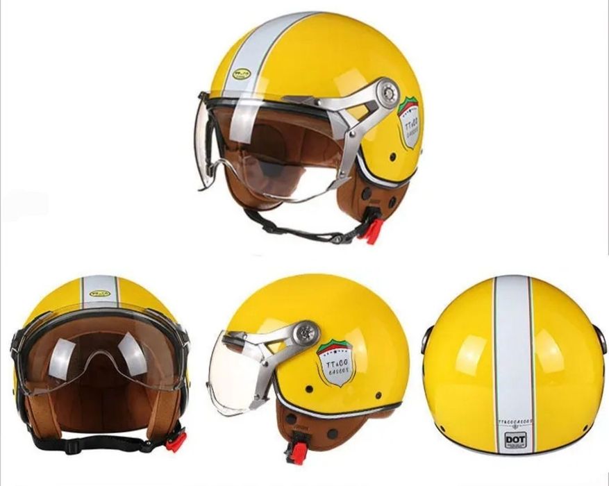 Casca scuter moto open face ideala Vespa/Aprilia/Honda old bikes/retro