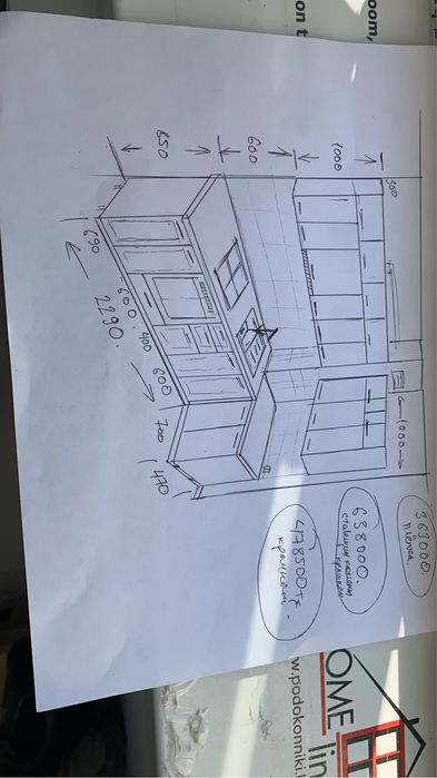 Кухонный гарнитур с раковиной