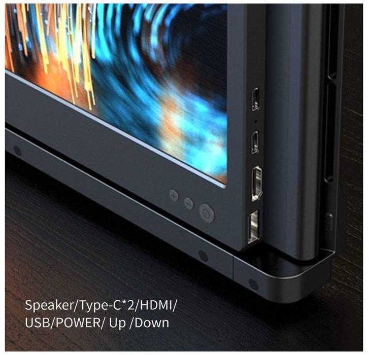 Monitor portabil laptop dual screen Teamgee p2 portabil 2x"12 FULL HD