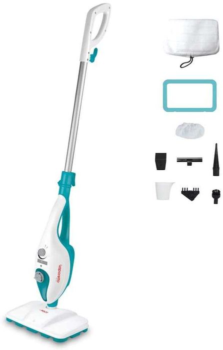 Mop cu Abur 5 in 1 Polti Vaporetto SV 205, 1300 W, Alb/Verde