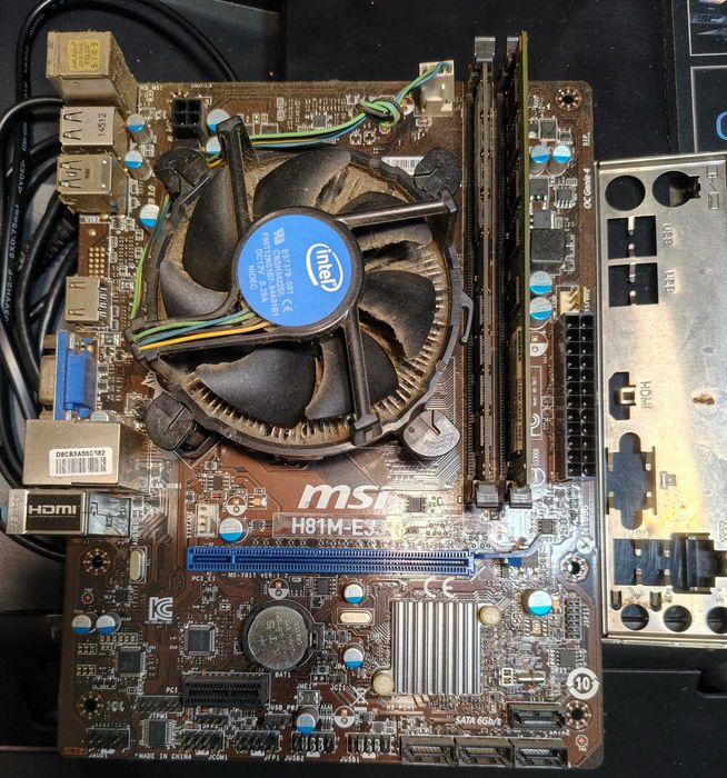 kit msi h81m + i5 gen4 + cooler + ram