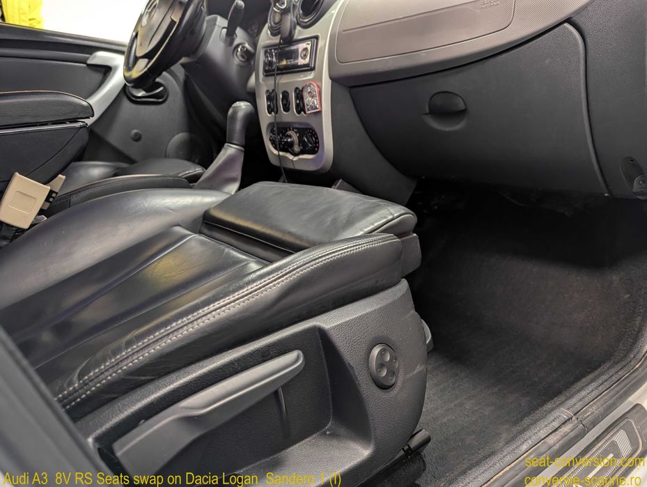 Sistem adaptare scaune de Audi A3 8V pe Logan Duster Sandero