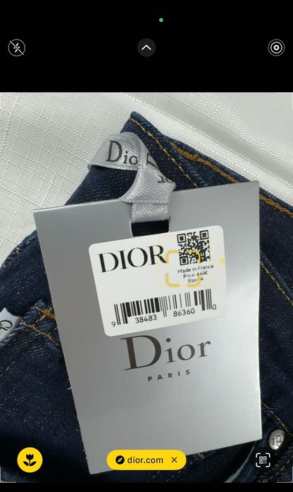 Dior-Автентични чисто нови мъжки дънки ХЛ размер