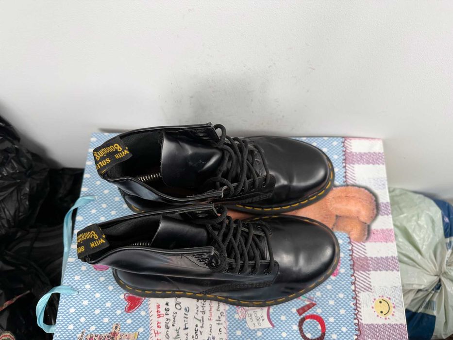 Dr. Martens 11822 Lace Combat Boots Smooth Black Leather''оригинални