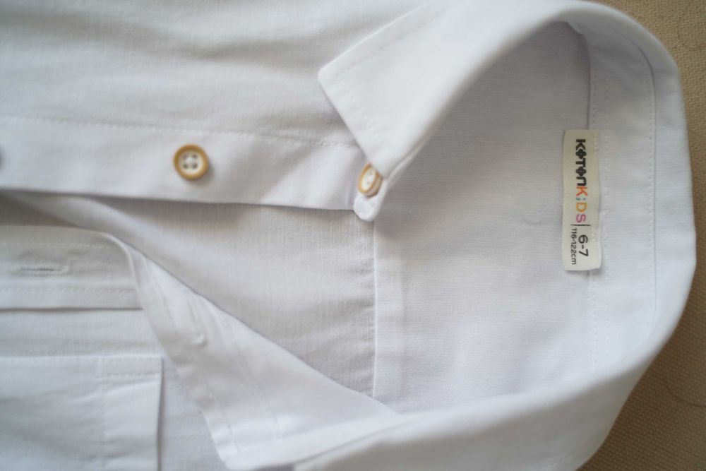 Рубашка белая школьная для мальчика