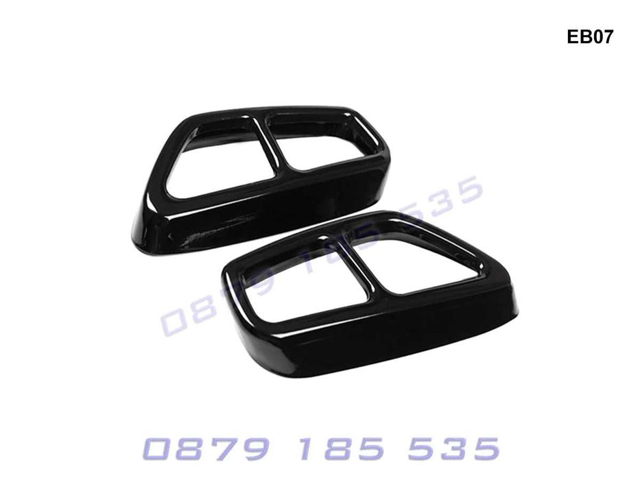 Двойни стикери накрайници BMW 5 G30 G31 лепенки ауспуси бмв 5 г30