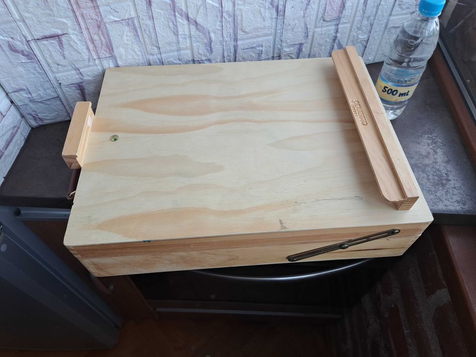 дървен кутия за бои за рисуване,статив