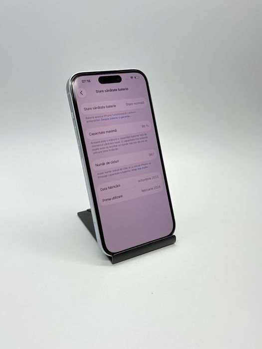 iPhone 15 - 128Gb - Blue - Stare Excelenta + Garantie