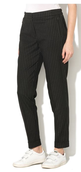 Pantaloni Esprit in dungi cu 2 buzunare laterale cu fermoar
