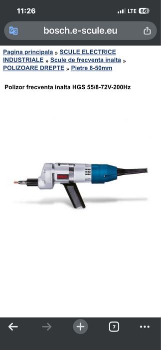 Polizor /biax electric Bosch HGS 55/8  frecventa inalta