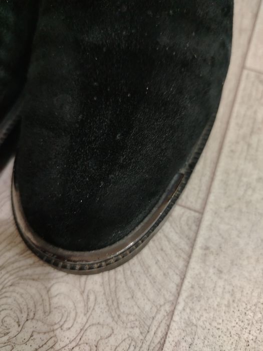 Сапоги замшевые женские