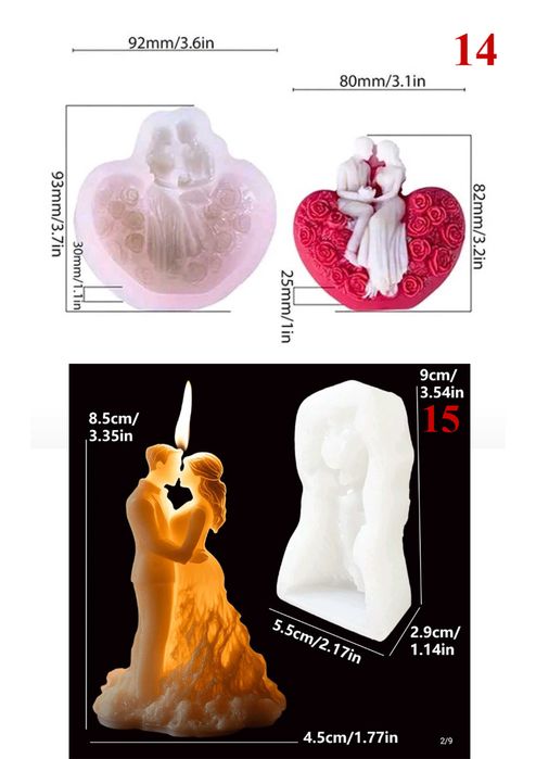 Неизползвани силиконови форми / молдове