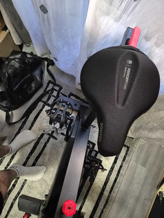 Bicicletă fitness Domyos Biking 500 – volantă 18 kg, stare foarte bună