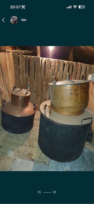 Cazan din cupru complet 350 si 150 litri 7500 ron