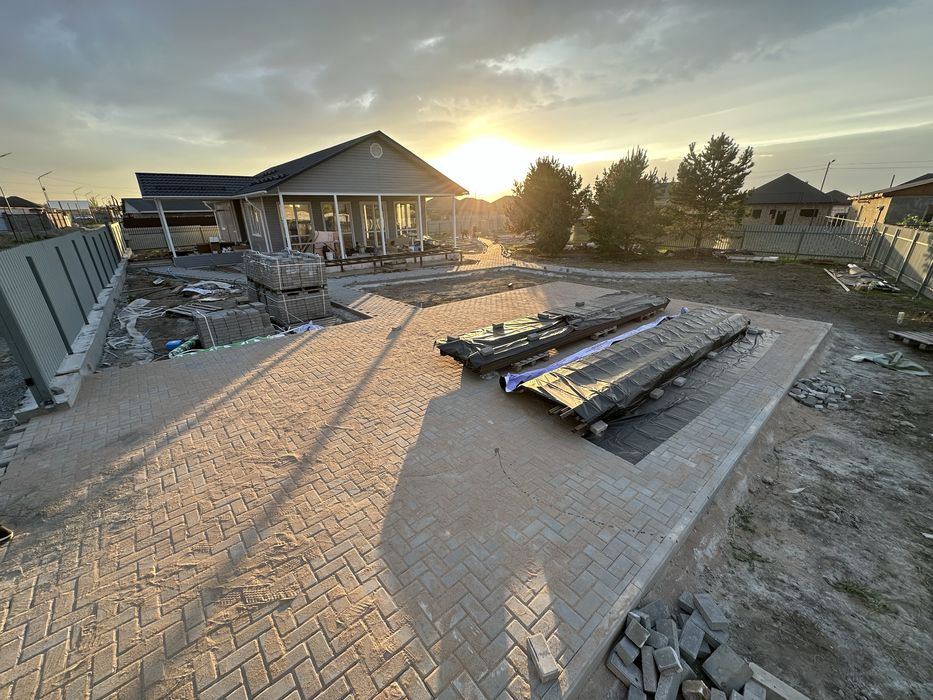 Укладка брусчатки