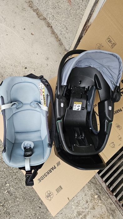 Maxi Cosi Coral + FamilyFix3 + Колан за носене