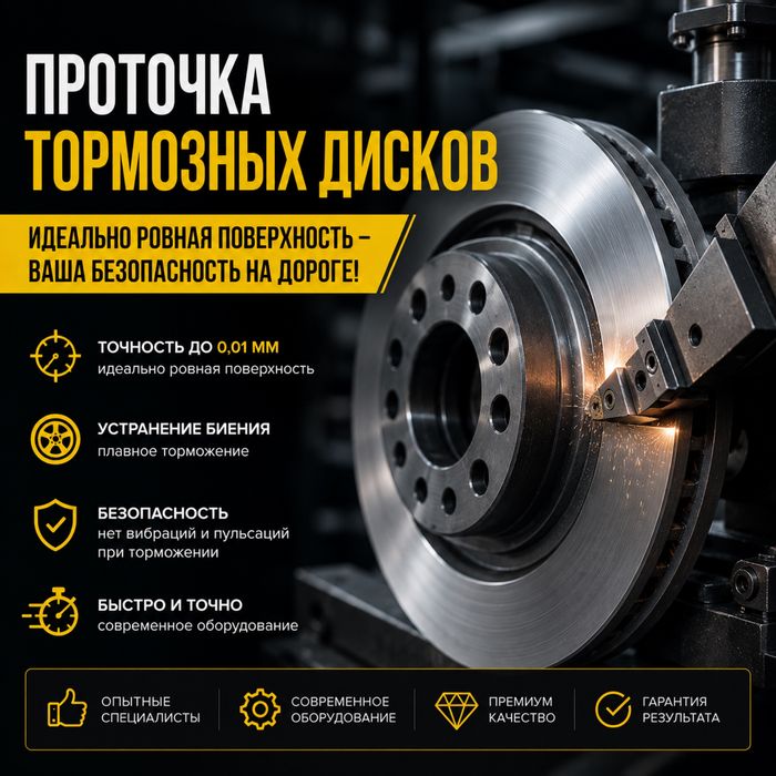 Проточка тормозных дисков