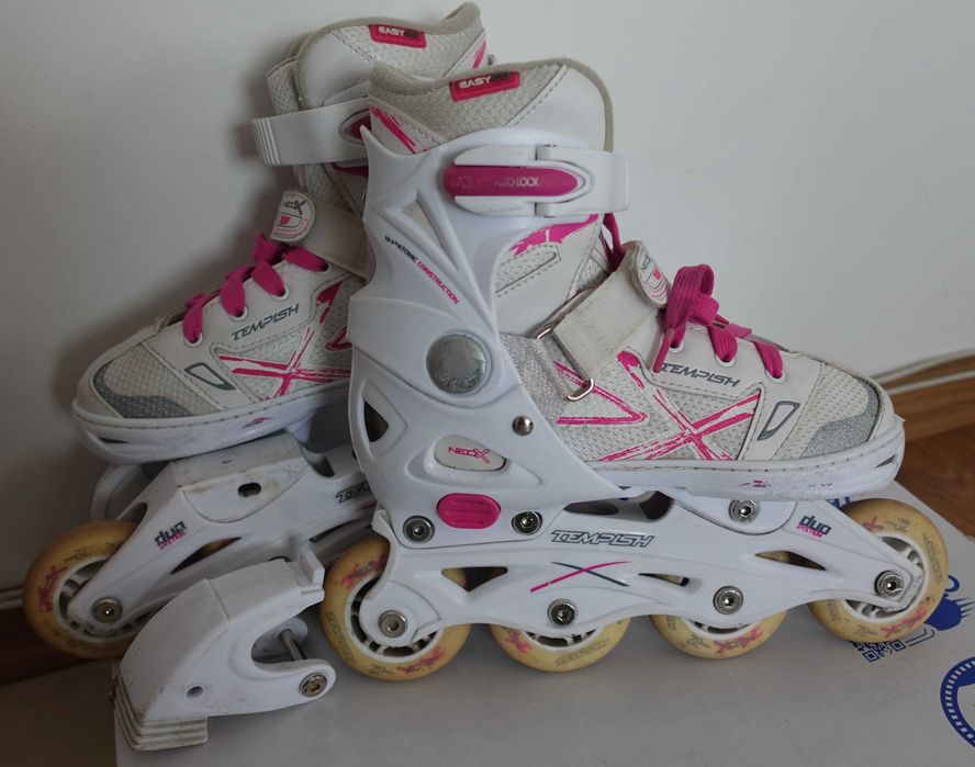 Детски кънки за лед / ролери № 33-36, каска, протектори