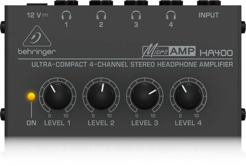 Mixer-Amplificator audio stereo ultra-compact, 4 canale Behringer
