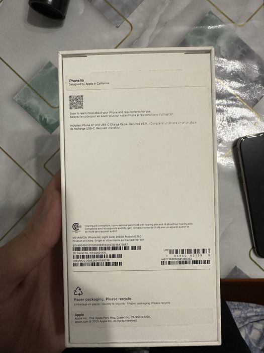 Iphone air 17 256 gb