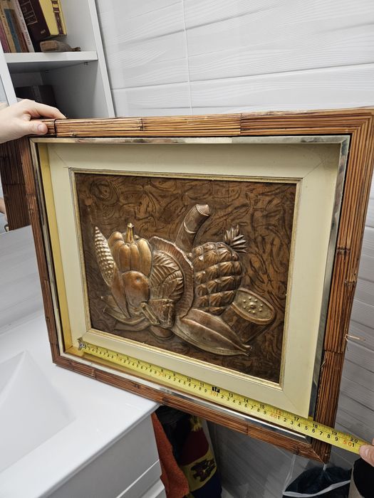 Tablou metalic , basorelief