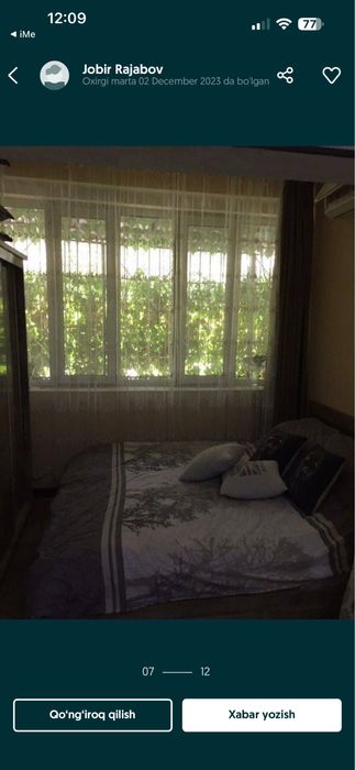 yunsobod 10 kv 1 xonali uy arzon narxda