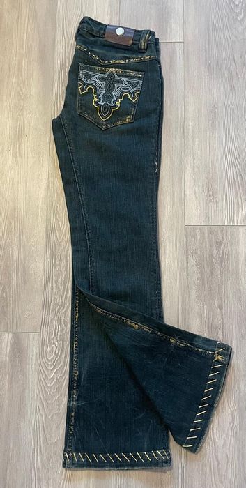 Уникални  дънки Antik Denim. Made in USA .  Ед Харди стил.