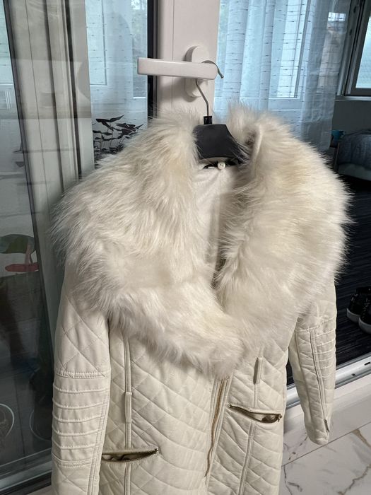 Palton imitatie piele