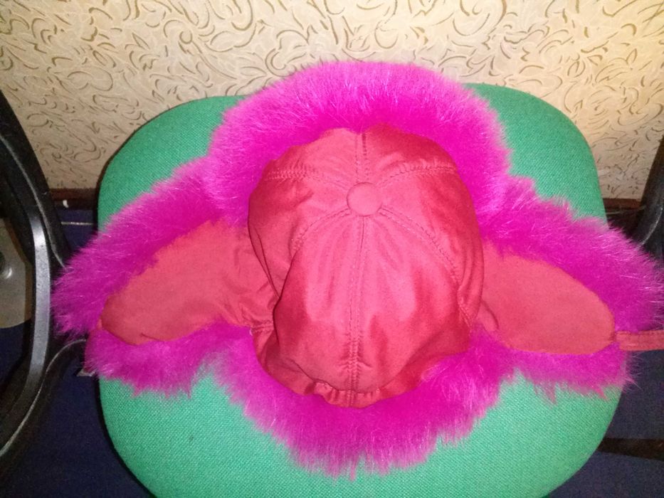 шапка песцовая детская