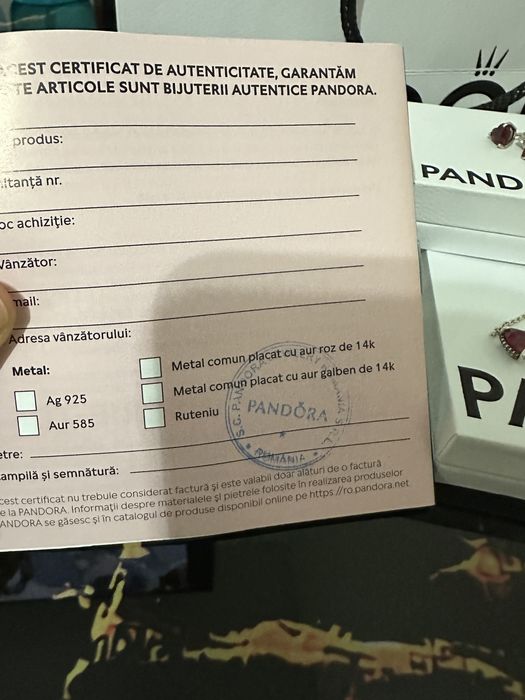 Set Pandora colier si cercei