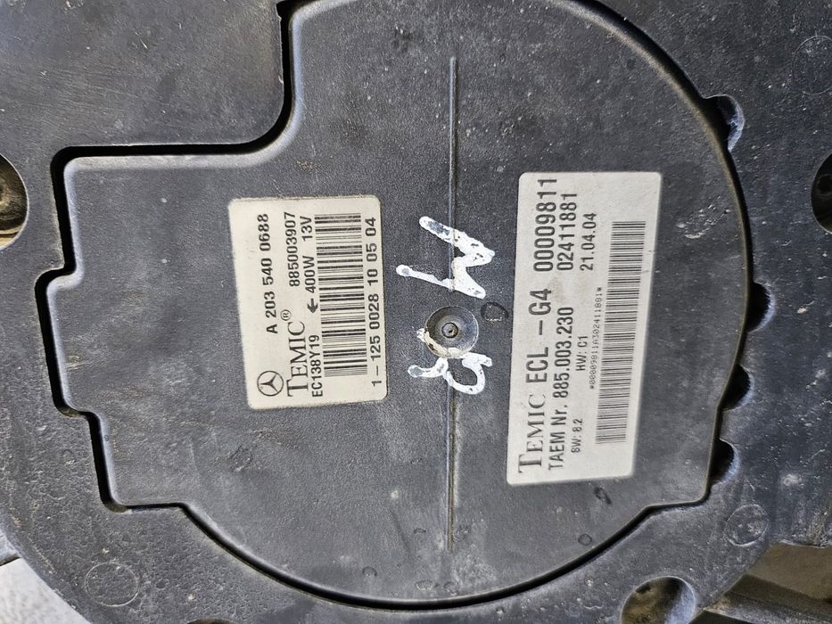 Электро вентилятор w203 мерседеса для свап