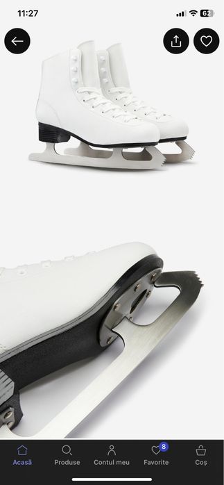 Patine gheata A100 Alb Dama marimea 39(Noi)