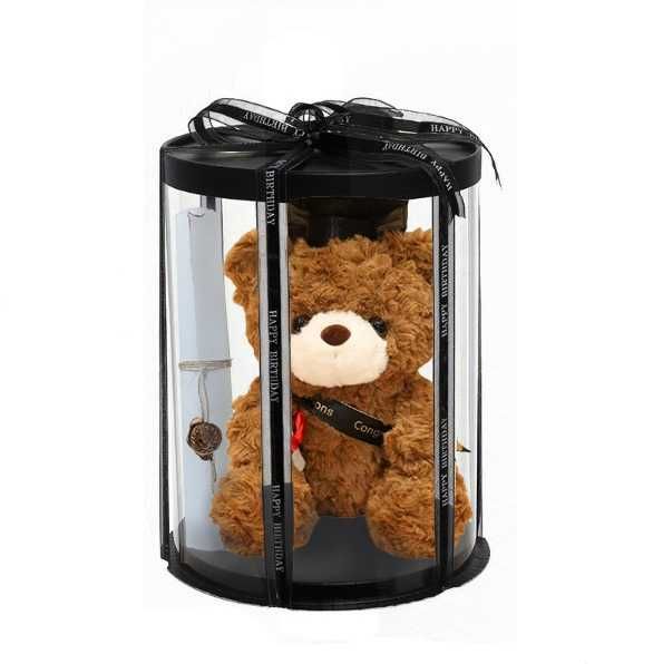 Ursuletul Absolvent 2025 Cadou pentru absolvire, 23 cm, cutie eleganta