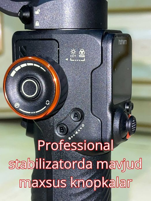 Mobilograflar uchun ideal xolatdagi HOHEM M7 stabilizatori