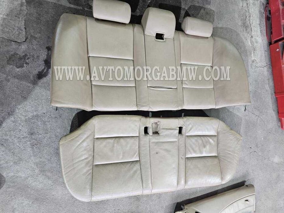 БМВ Е60 5 серия Бежов кожен салон БМВ BMW E60