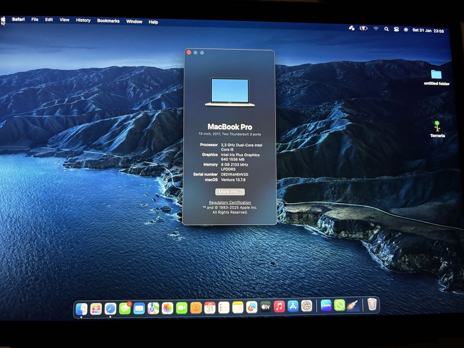 MacBook Pro 2017 | I5 8G | Thunderbolt