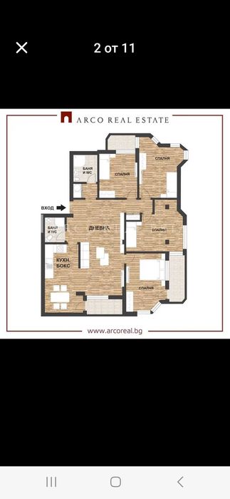 Продава се Многостаен апартамент в София, Манастирски ливади - 119 кв.м за 2269 €/кв.м - Снимка #2