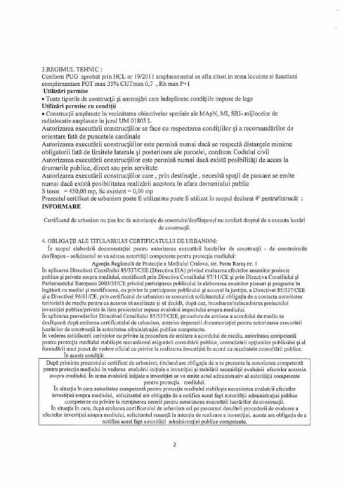 Teren intravilan 337 mp.