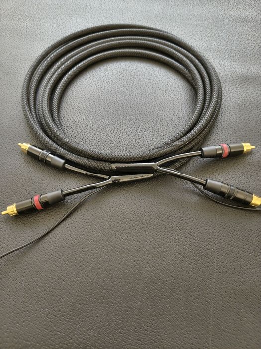 Cablu phono handmade Canare Star Quad + conectori Rean 2m