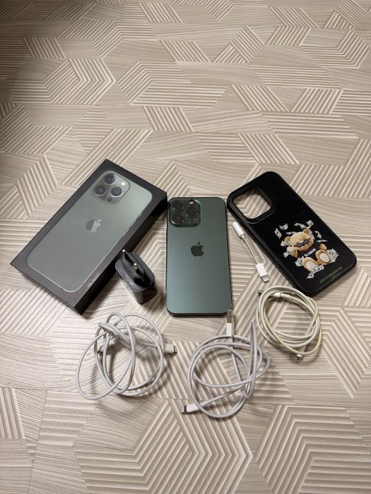 Iphone 13 PRO 256GB | Husa mobilfox | incarcator + cabluri