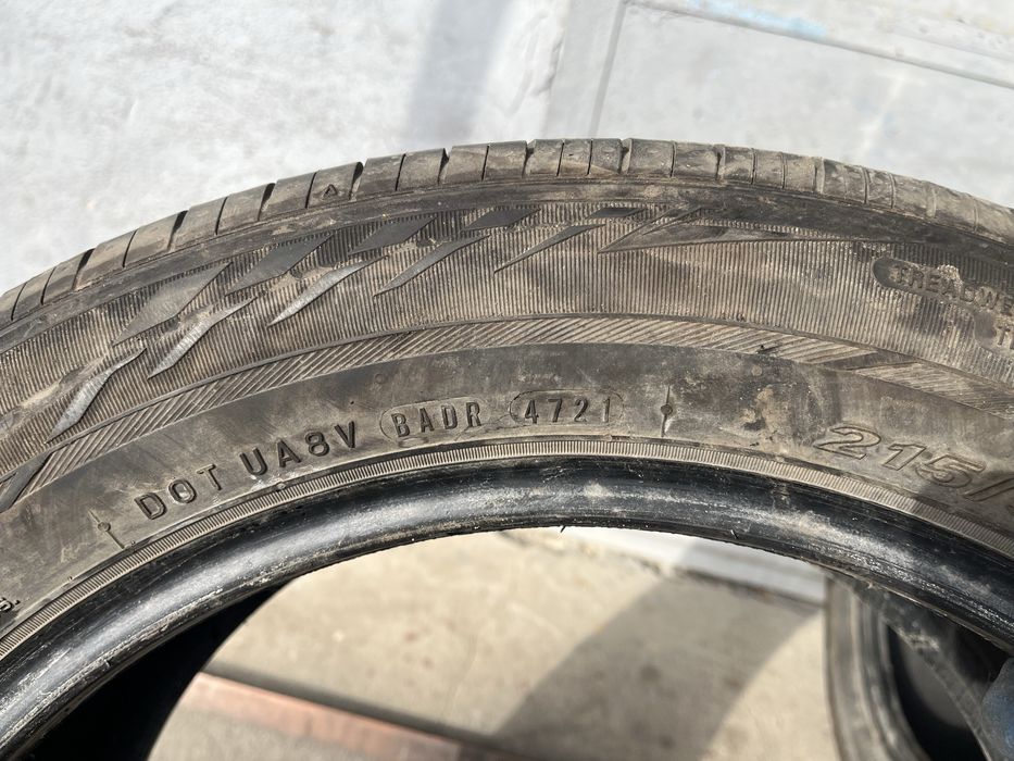 2 бр. всесезонни гуми 215/55/17 Nexen DOT  4721 6 mm