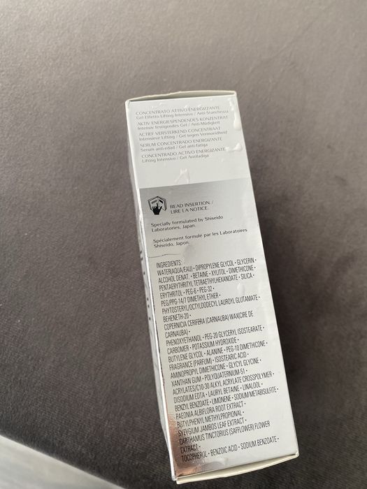 Vand crema Shiseido Active Energizing Concentrate