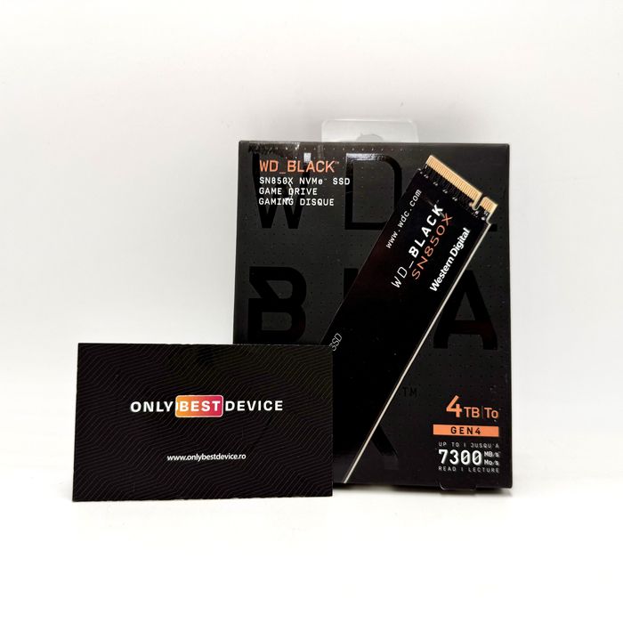 SSD WD Black 4TB Gen 4 SN850X