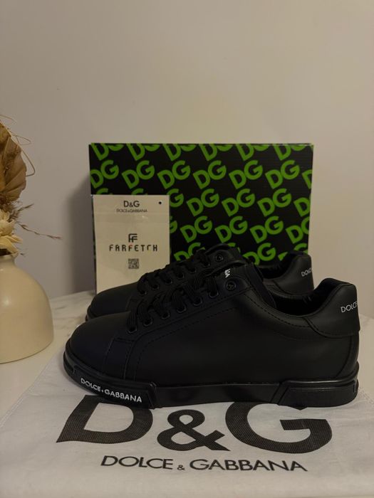 Tenesi/Papuci Dolce Gabbana Full Black