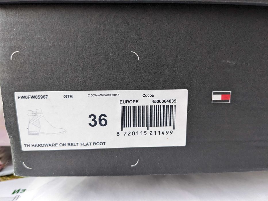 Боти Tommy Hilfiger Hardware On Belt Flat Boot