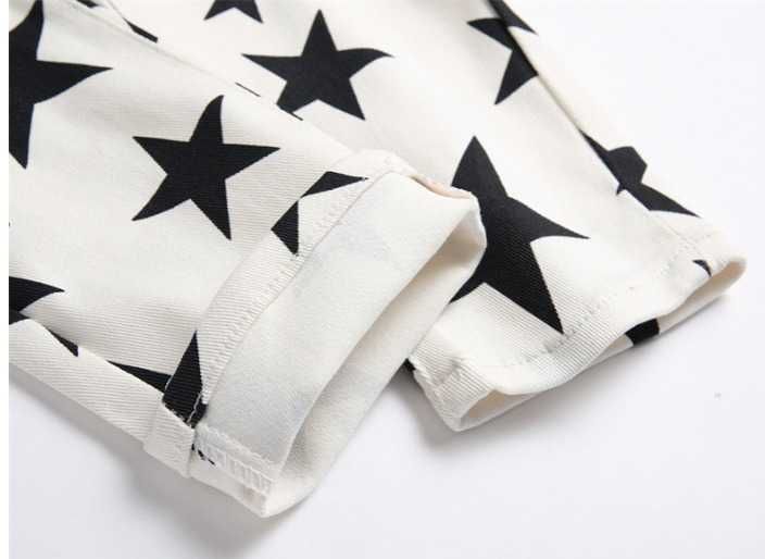 Jeans White & Stars