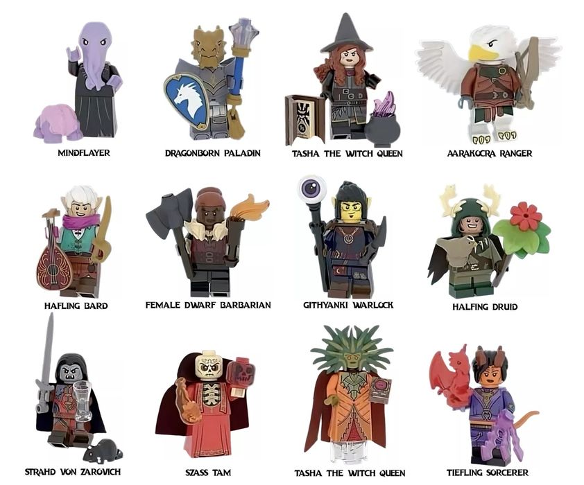 Lego Minifigures Dungeons & Dragons 71047 - Serie completa 12 buc.