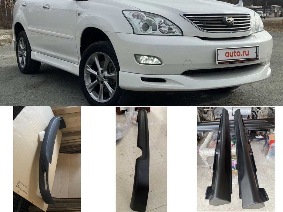 Обвес тюнинг на Toyota Harrier, Lexus RX330 2 поколения губы и пороги
